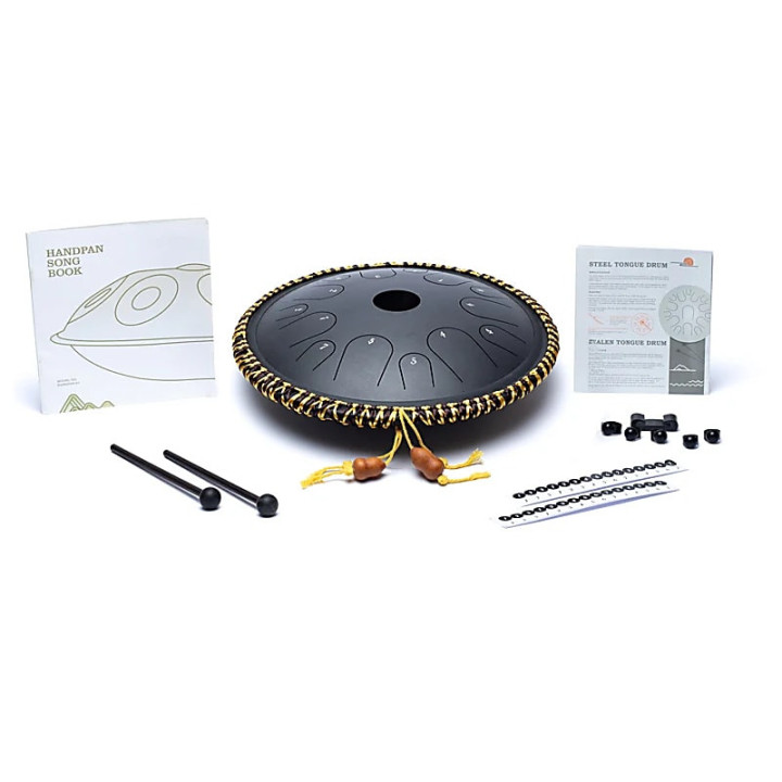 Hluru Tambour percussion à languettes 14 notes noir Do ... | Pieralune