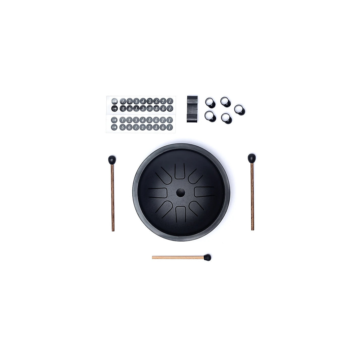 Hluru Tambour à languettes aigu 8 notes Ré majeur | Pieralune