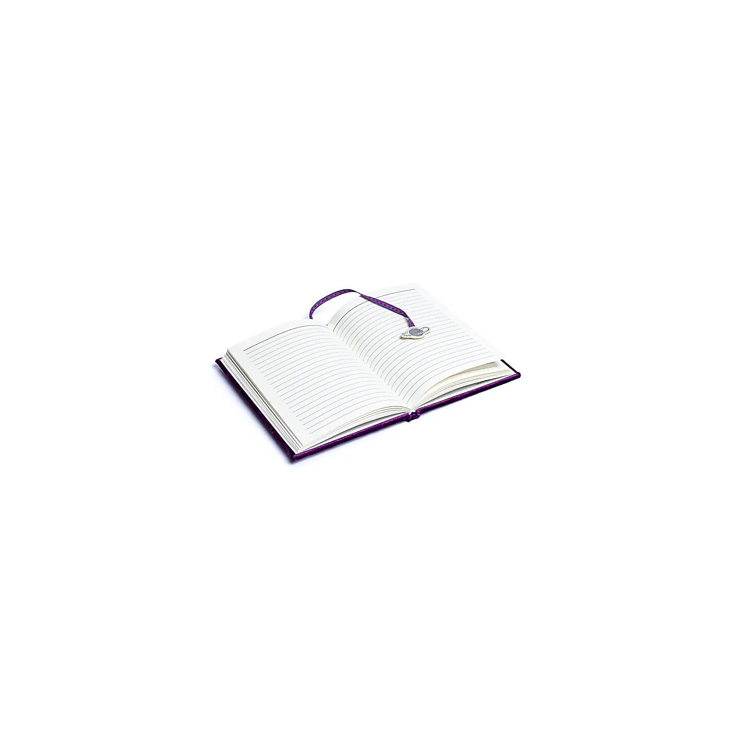 Carnet de notes velours violet avec galaxie | Pieralune