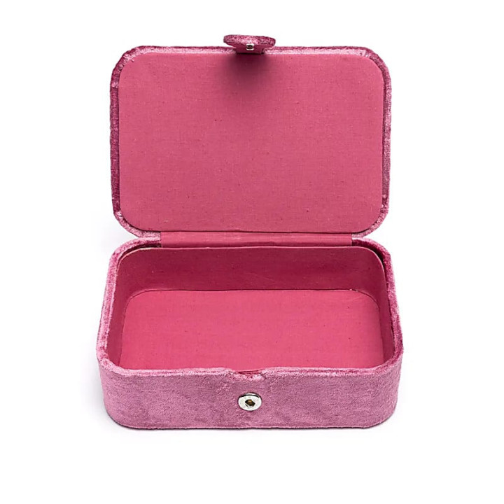 Coffret à bijoux / tarot velours violet avec arc-en-ciel | Pieralune