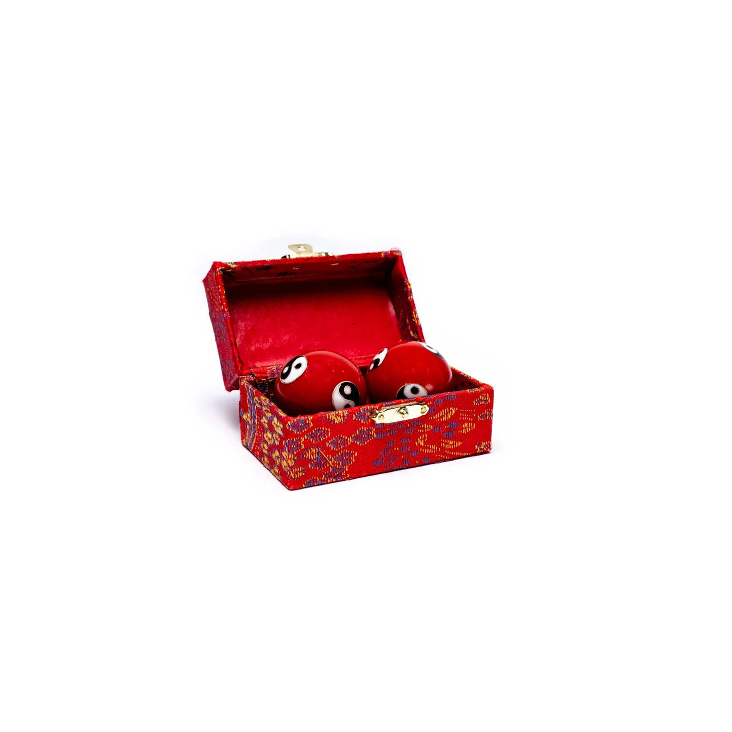 Boules de santé Qi Gong Yin et Yang rouge | Pieralune