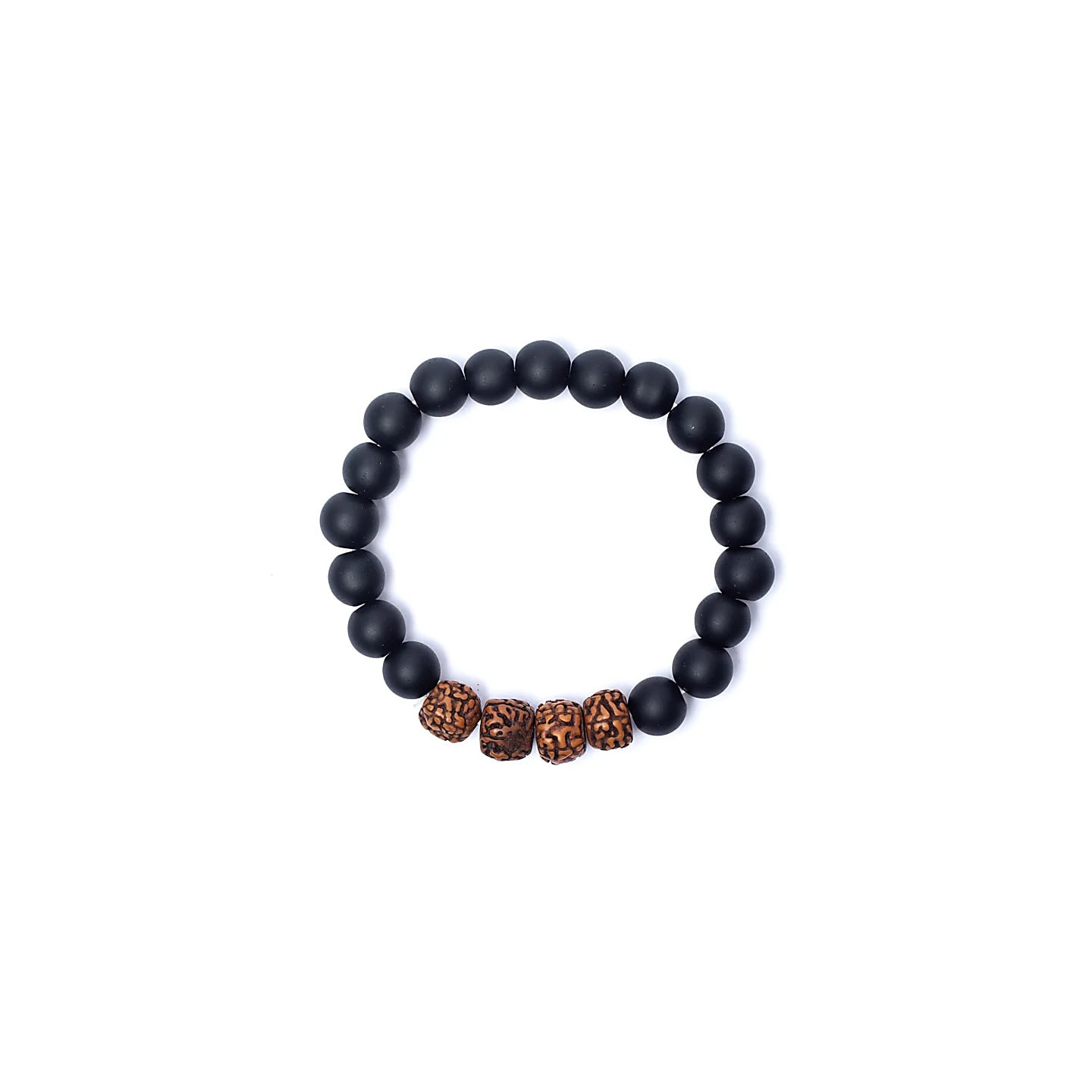 Bracelet rudraksha / onyx noir | Pieralune