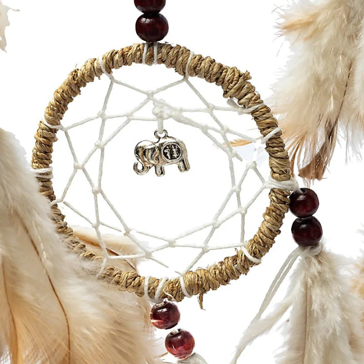 Attrape-rêves chanvre lune et cercle | Pieralune