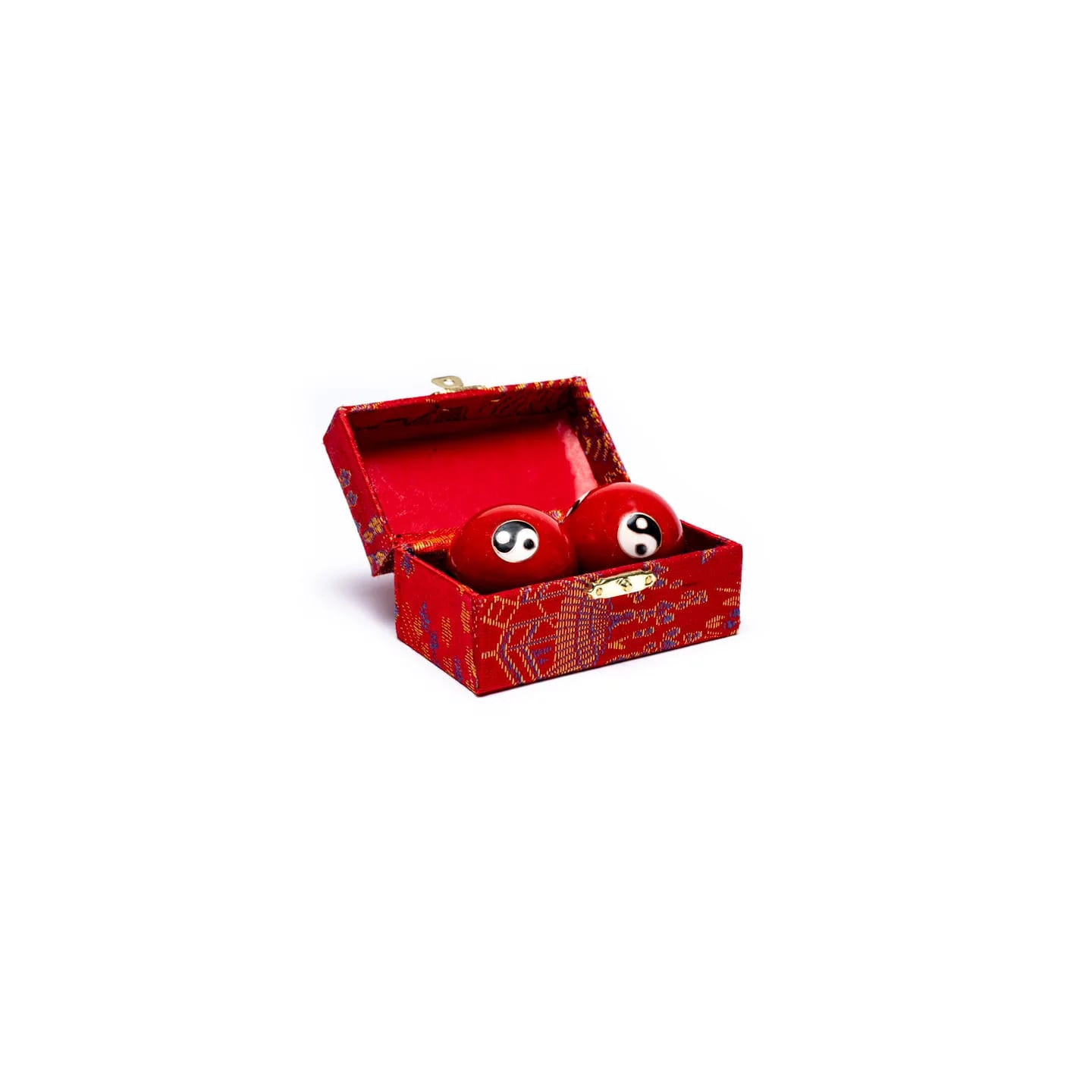 Boules de santé Qi Gong Yin et Yang rouge | Pieralune