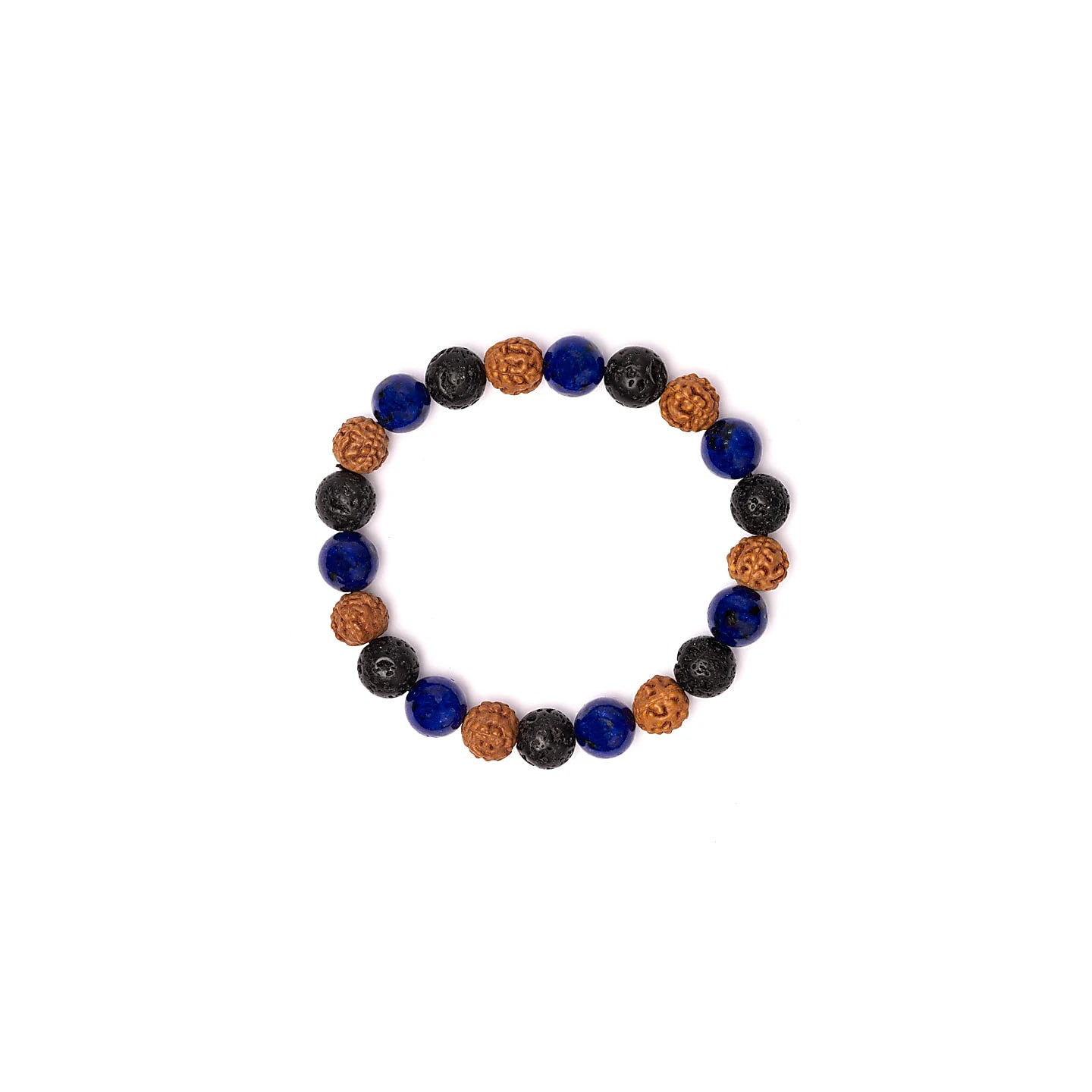 Bracelet pierre de lave / rudraksha / sodalite | Pieralune