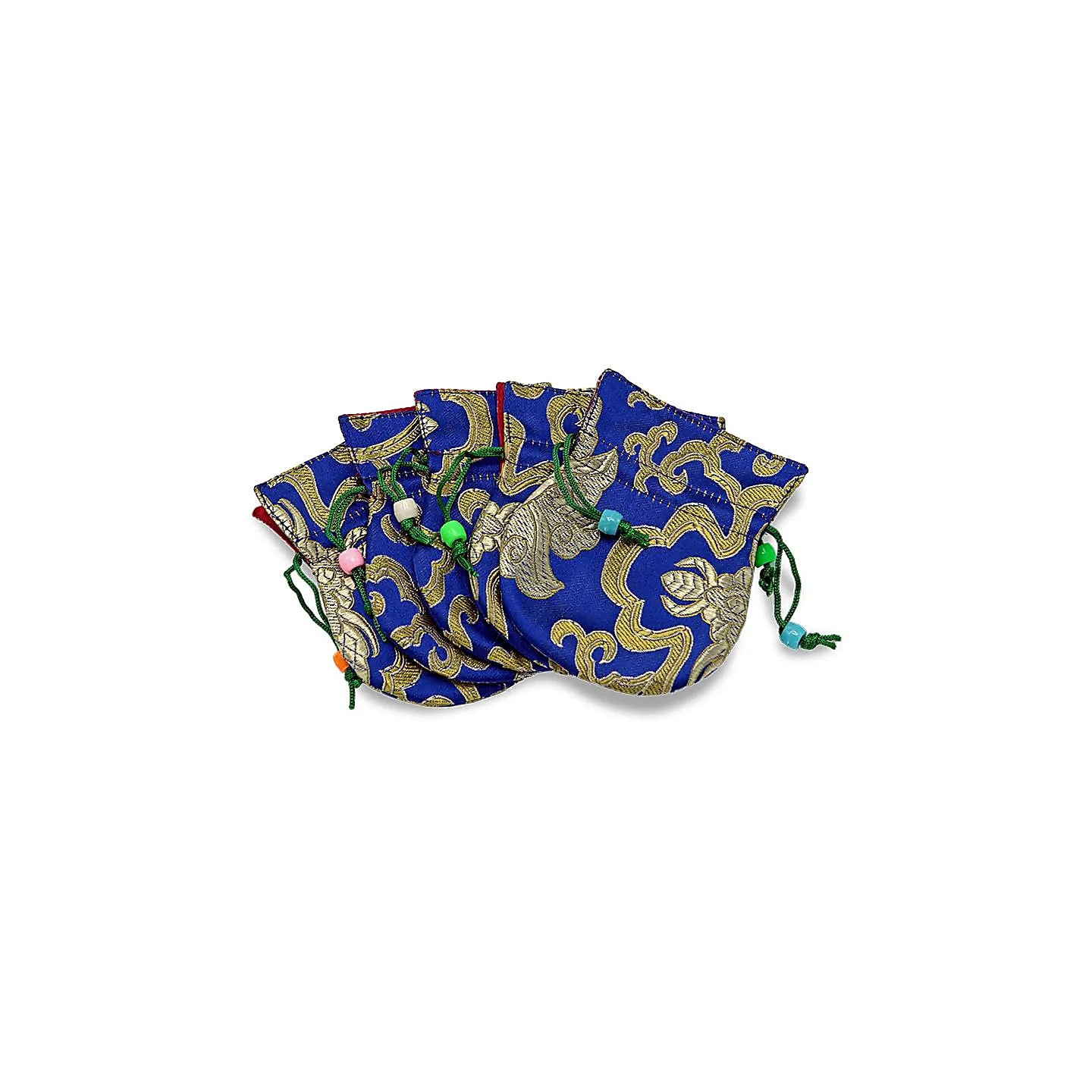 Petit sac de Brocart bleu | Pieralune