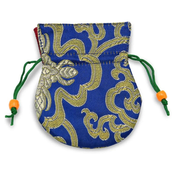 Petit sac de Brocart bleu | Pieralune