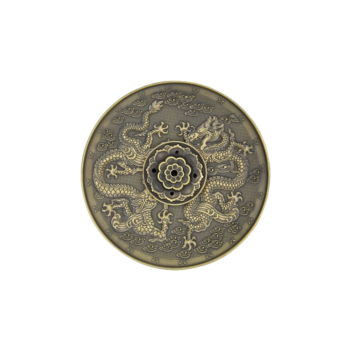 Brûleur d'encens Dragons couleur bronze | Pieralune