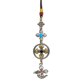 Pendentif de protection double dorje kartika | Pieralune