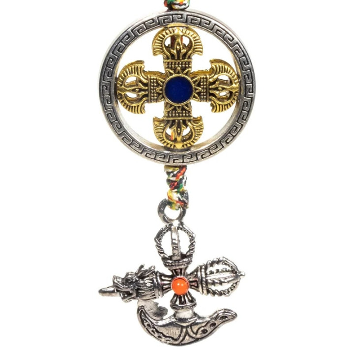 Pendentif de protection double dorje kartika | Pieralune