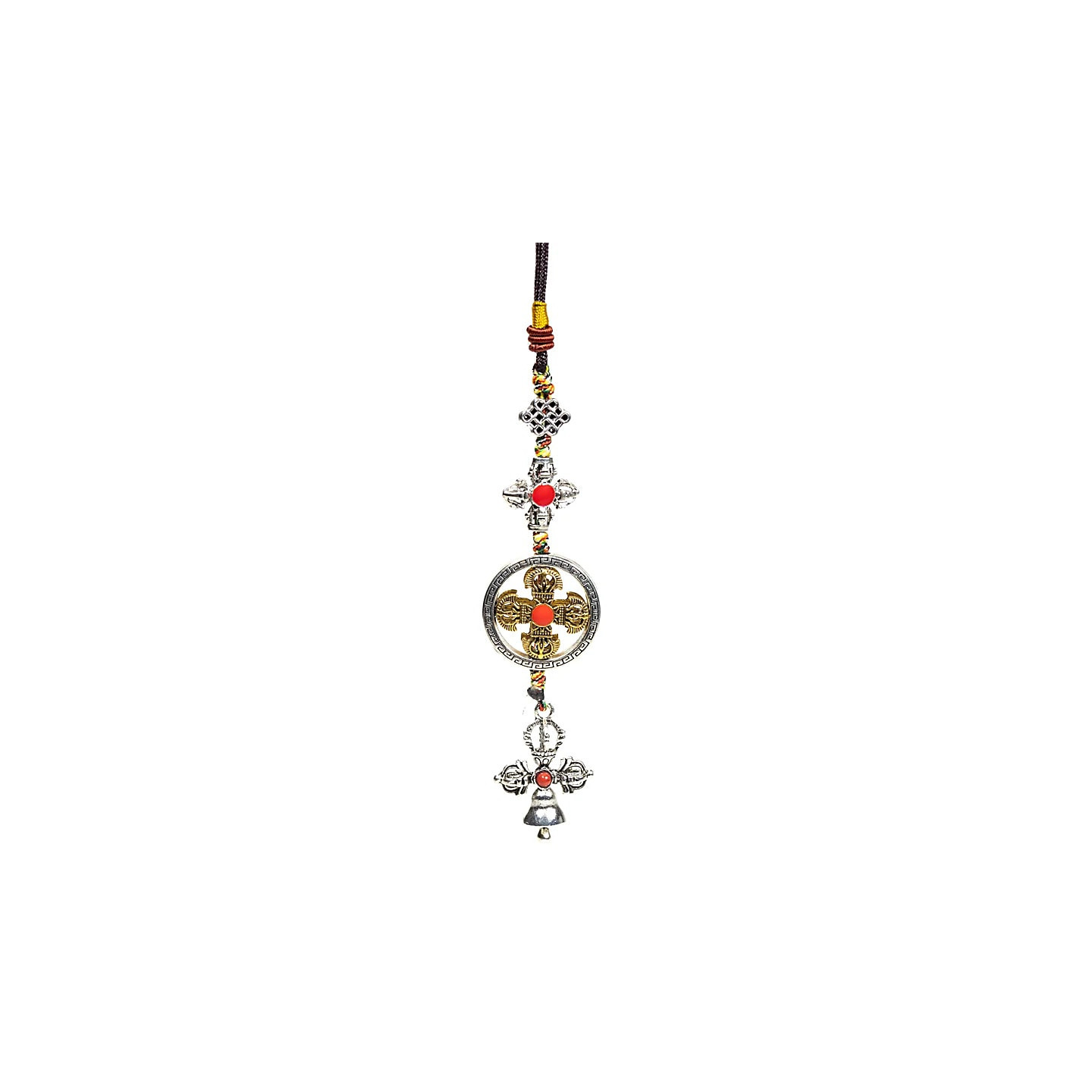 Pendentif de protection double dorje cloche | Pieralune