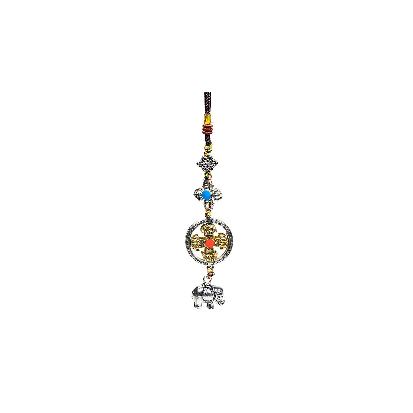 Pendentif de protection double dorje éléphant | Pieralune
