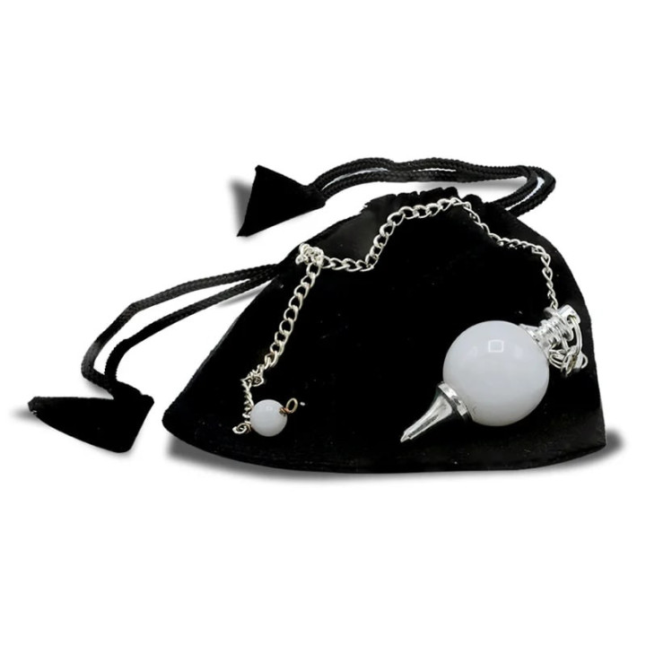 Pendule Agathe blanche polie + métal | Pieralune