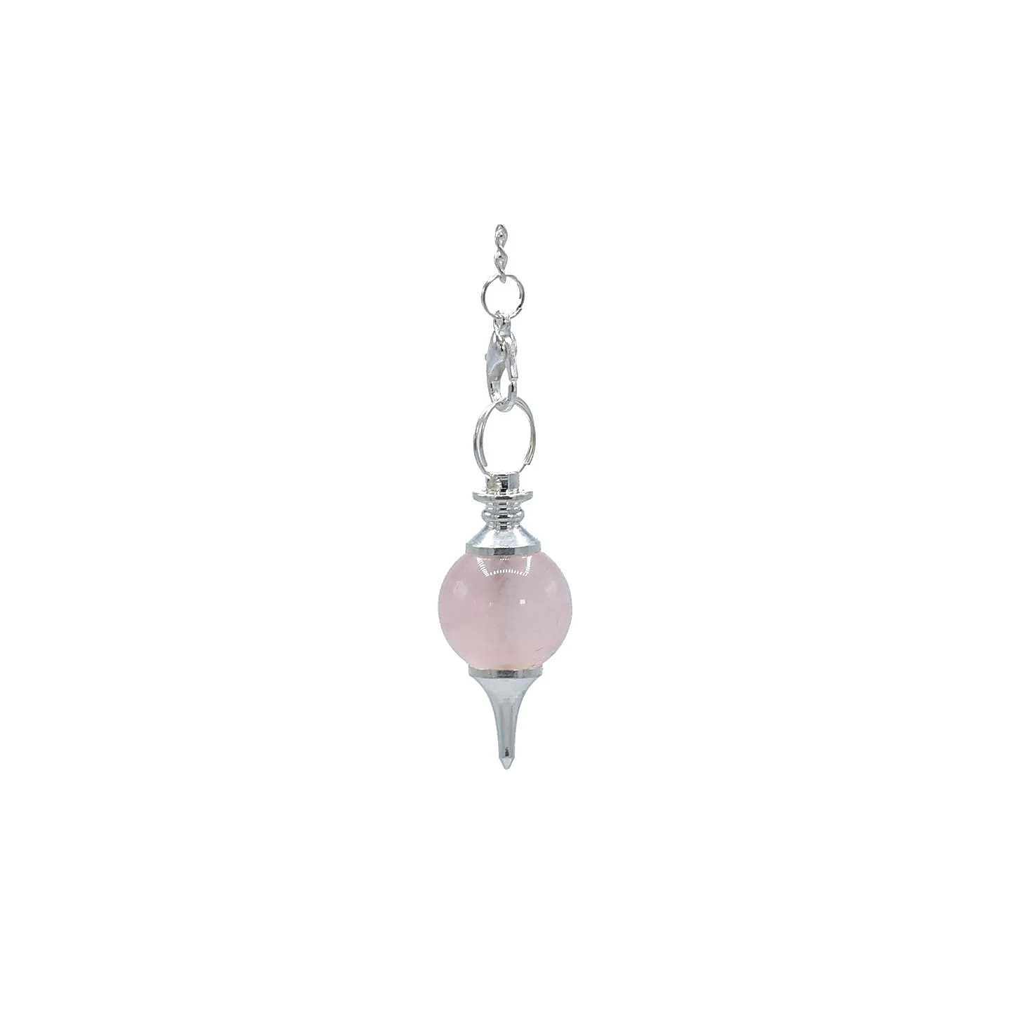 Pendule Quartz rose poli et métal | Pieralune