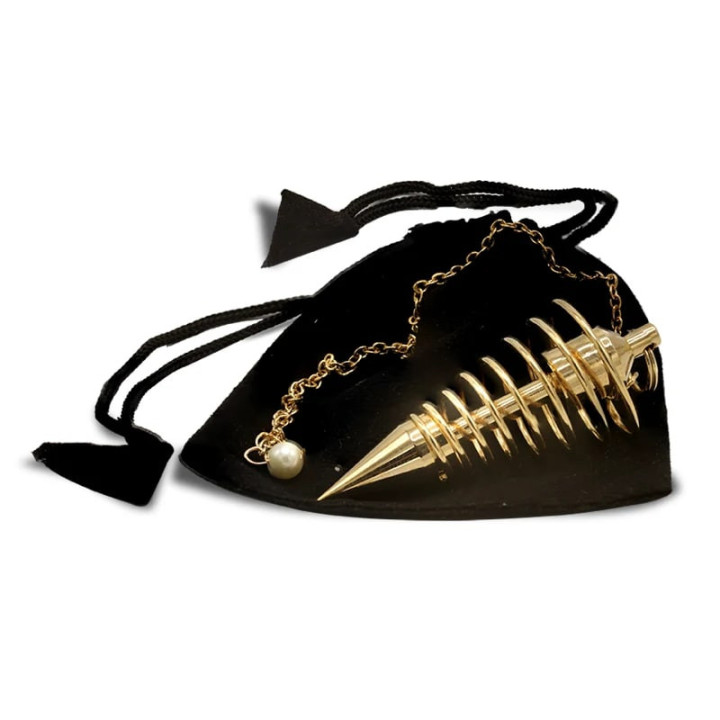 Pendule à spirale en laiton couleur or | Pieralune