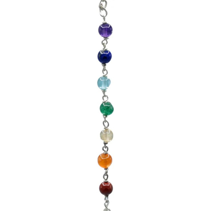 Pendule Cristal avec chaînette 7 Chakra | Pieralune