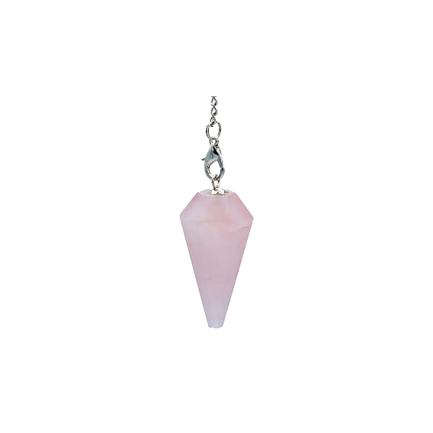 Pendule Quartz Rose chaînette 7 Chakra | Pieralune