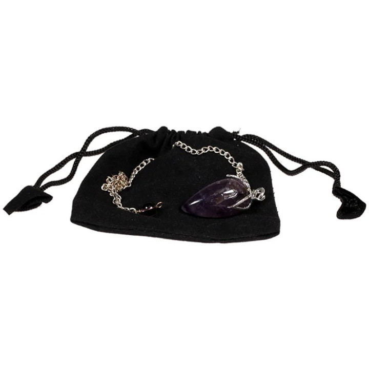 Pendule lotus Amethyste en pointe | Pieralune