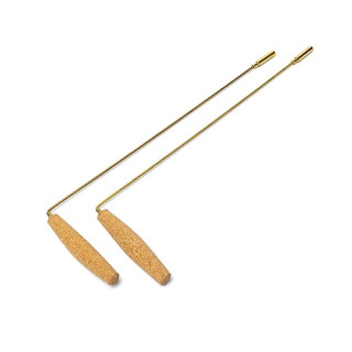 Baguette de radiesthésie (paire) laiton/liège | Pieralune