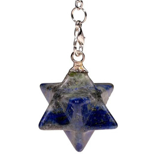 Pendule Lapis Lazuli Merkaba 8 pointes | Pieralune