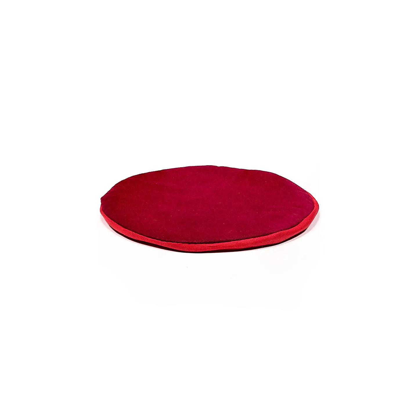 Support plat pour Bol Tibétain - rond rouge | Pieralune