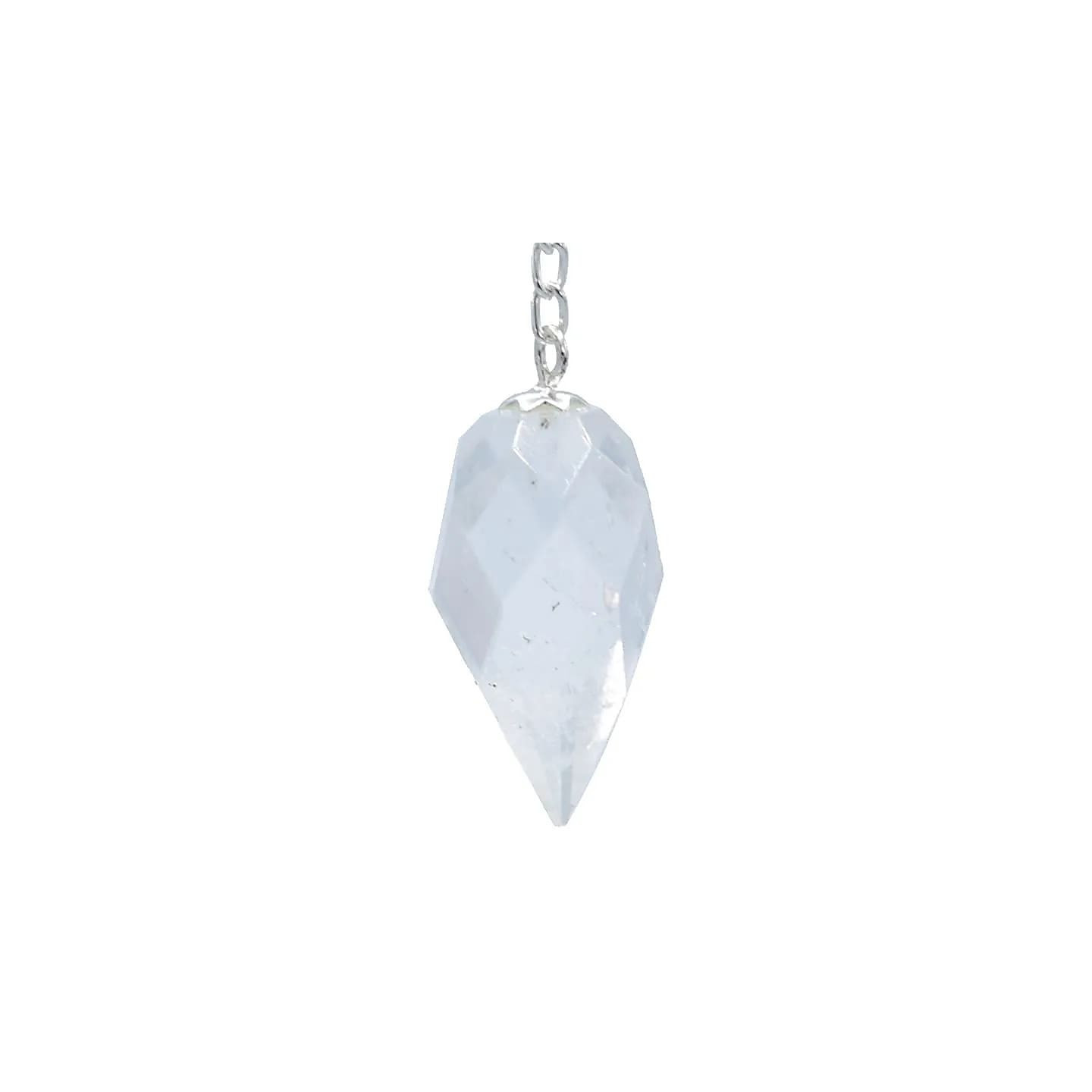 Pendule cristal roche larme à facettes | Pieralune