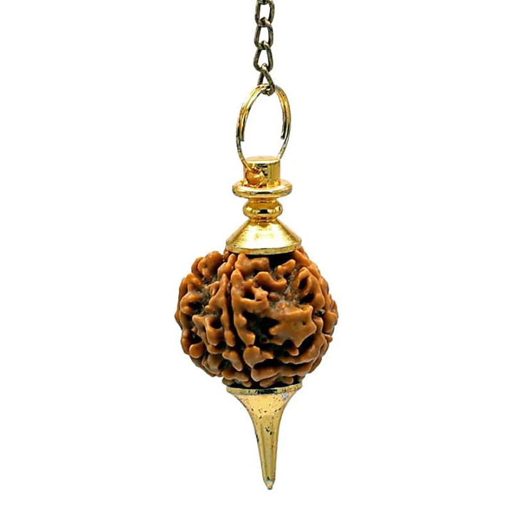 Pendule doré avec Rudraksha | Pieralune