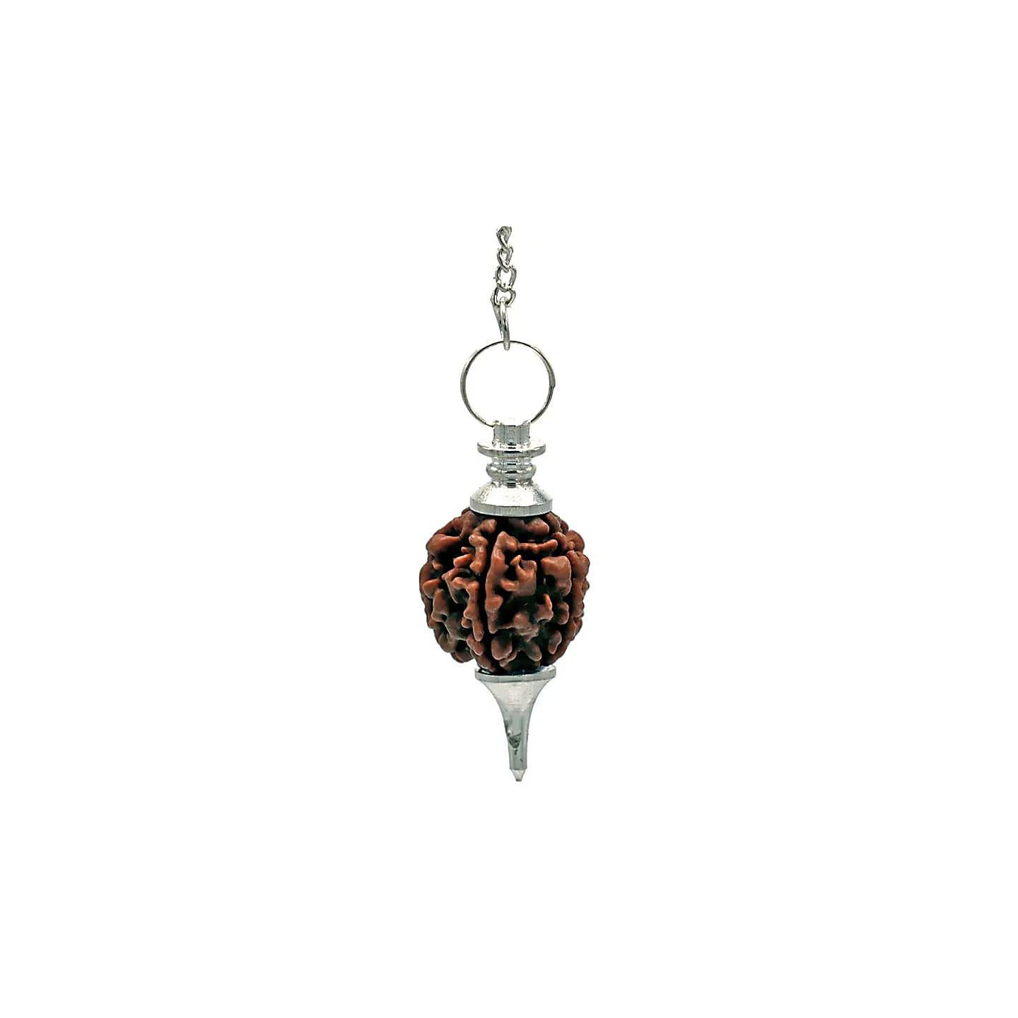Pendule couleur argent avec Rudraksha | Pieralune