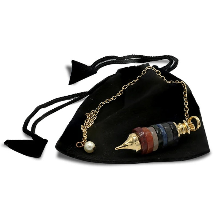 Pendule pierres dures couleurs 7 Chakra | Pieralune