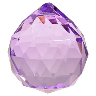 Cristal arc en ciel Sphère - violet - qualité AAA | Pieralune