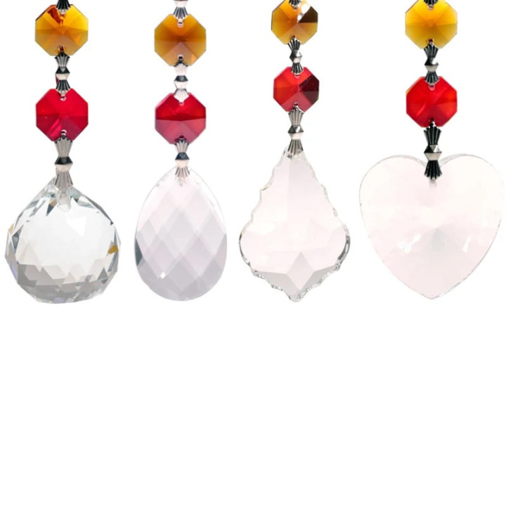 Cristaux Feng Shui SET 4 guirlandes Chakra | Pieralune