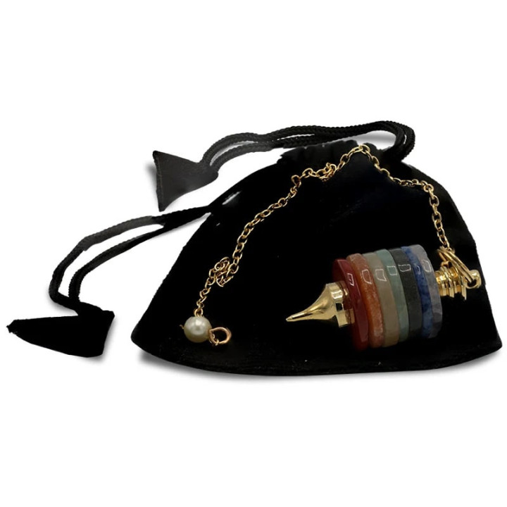 Pendule pierres dures couleurs 7 Chakra L | Pieralune