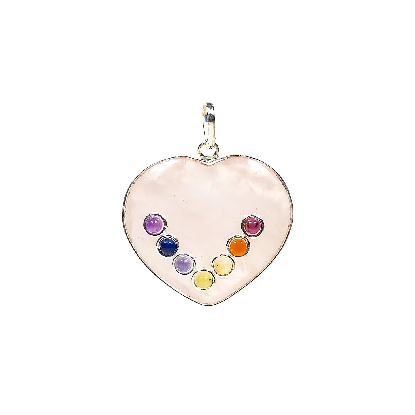 Pendentif Chakra Quartz forme de coeur | Pieralune