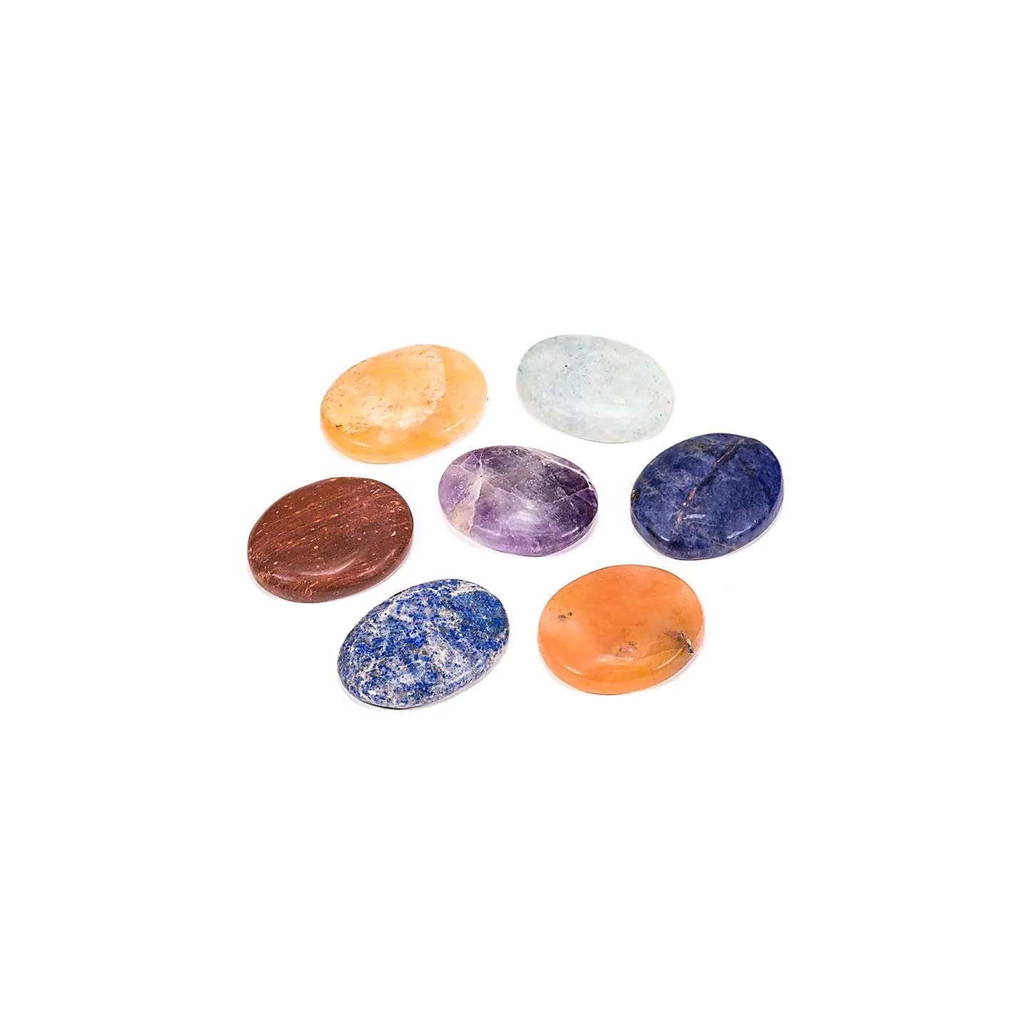 Chakra Lot de 7 pierres ovales | Pieralune