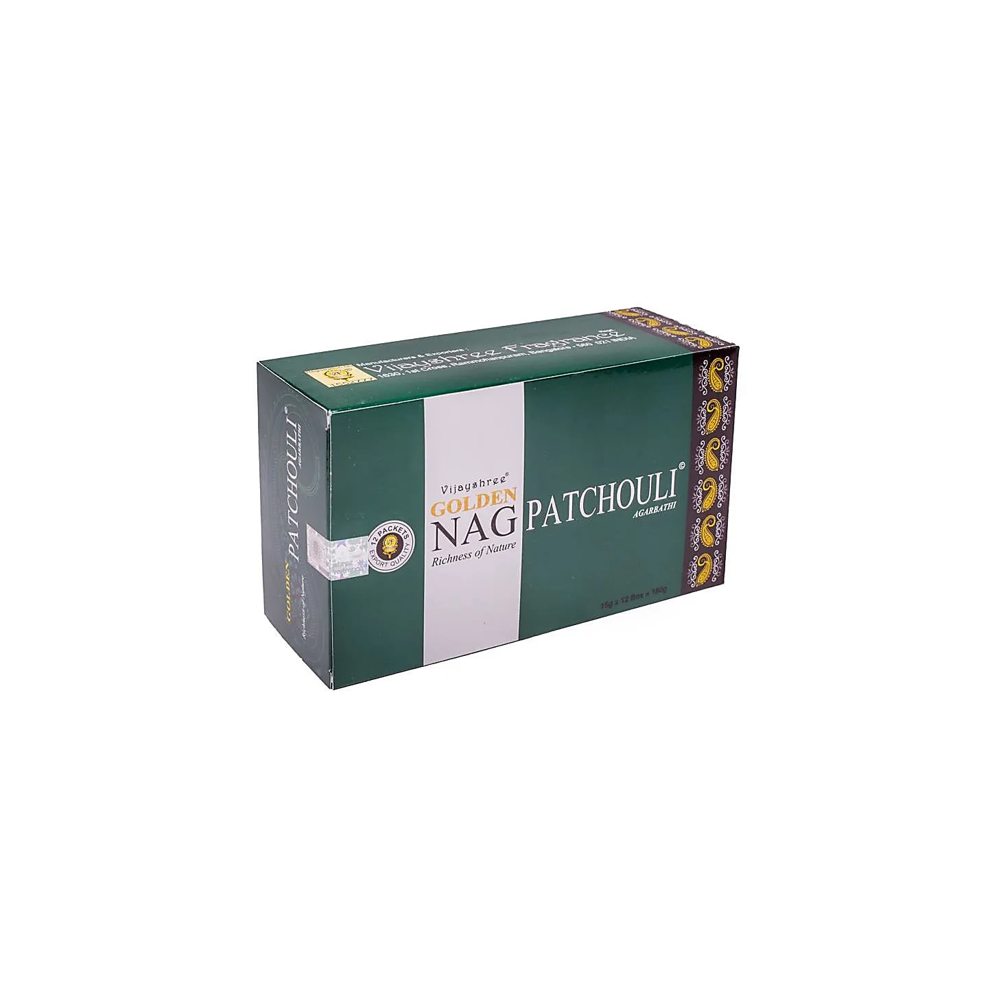 Encens Golden Nag Patchouli | Pieralune