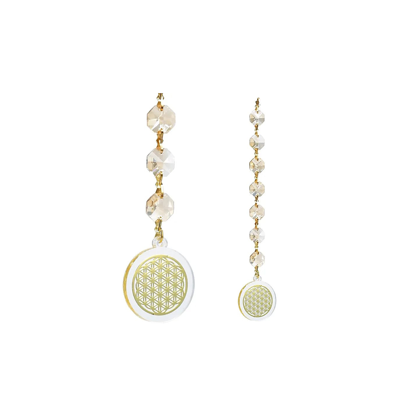 Feng Shui Fleur de vie couleur champagne | Pieralune