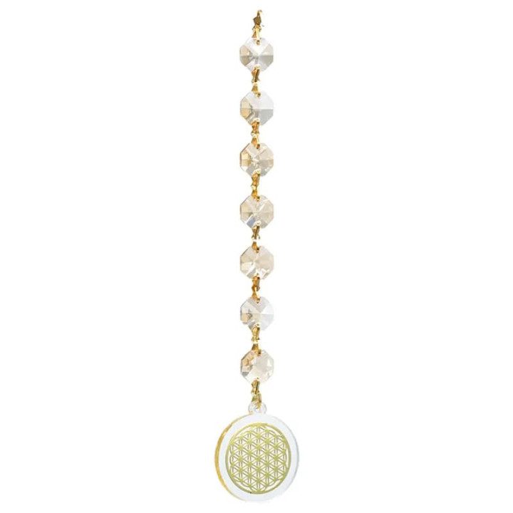 Feng Shui Fleur de vie couleur champagne | Pieralune