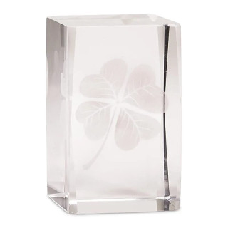 Bloc Cristal Hologramme trèfle quatre feuilles qualité AA | Pieralune