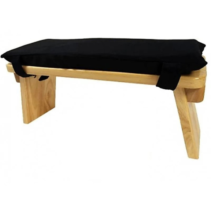 Coussin pour banc de méditation noir avec rembourrage | Pieralune