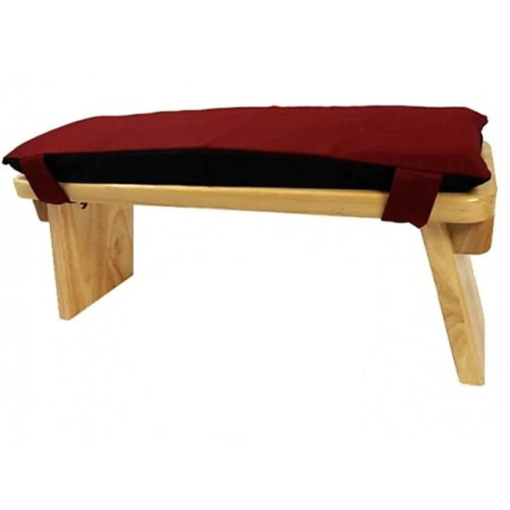 Coussin pour banc de méditation brun rougeâtre avec rem... | Pieralune
