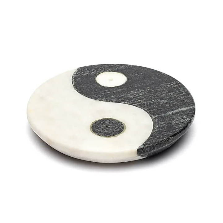 Brûle bâtons encens Ying Yang en pierre Ollaire | Pieralune