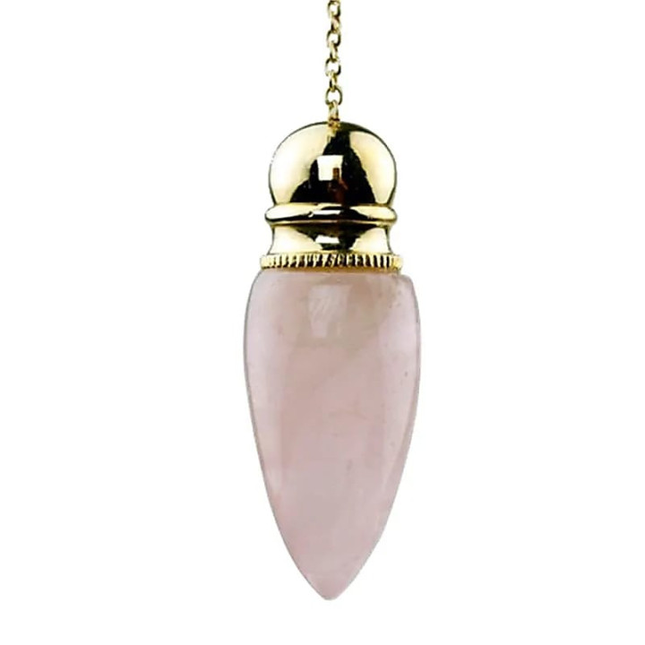 Pendule Quartz rose plaqué laiton | Pieralune