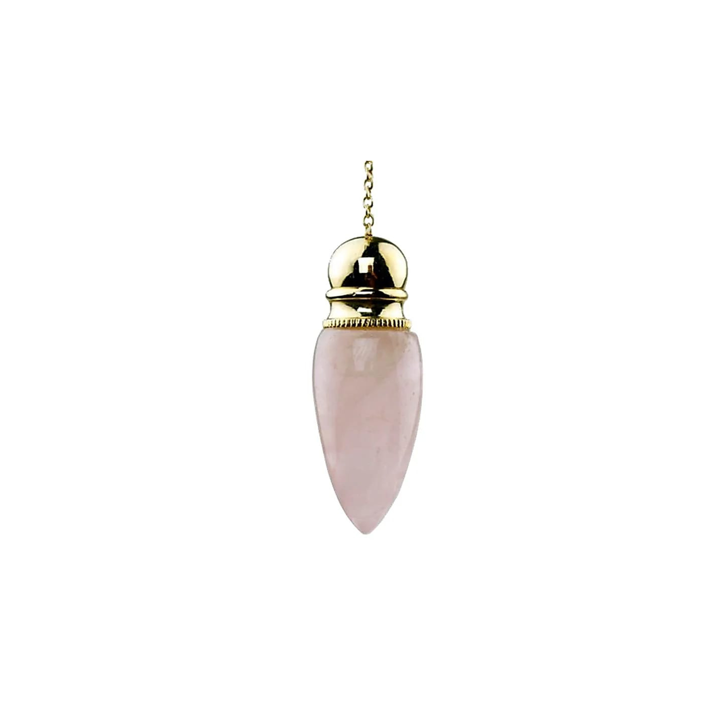 Pendule Quartz rose plaqué laiton | Pieralune