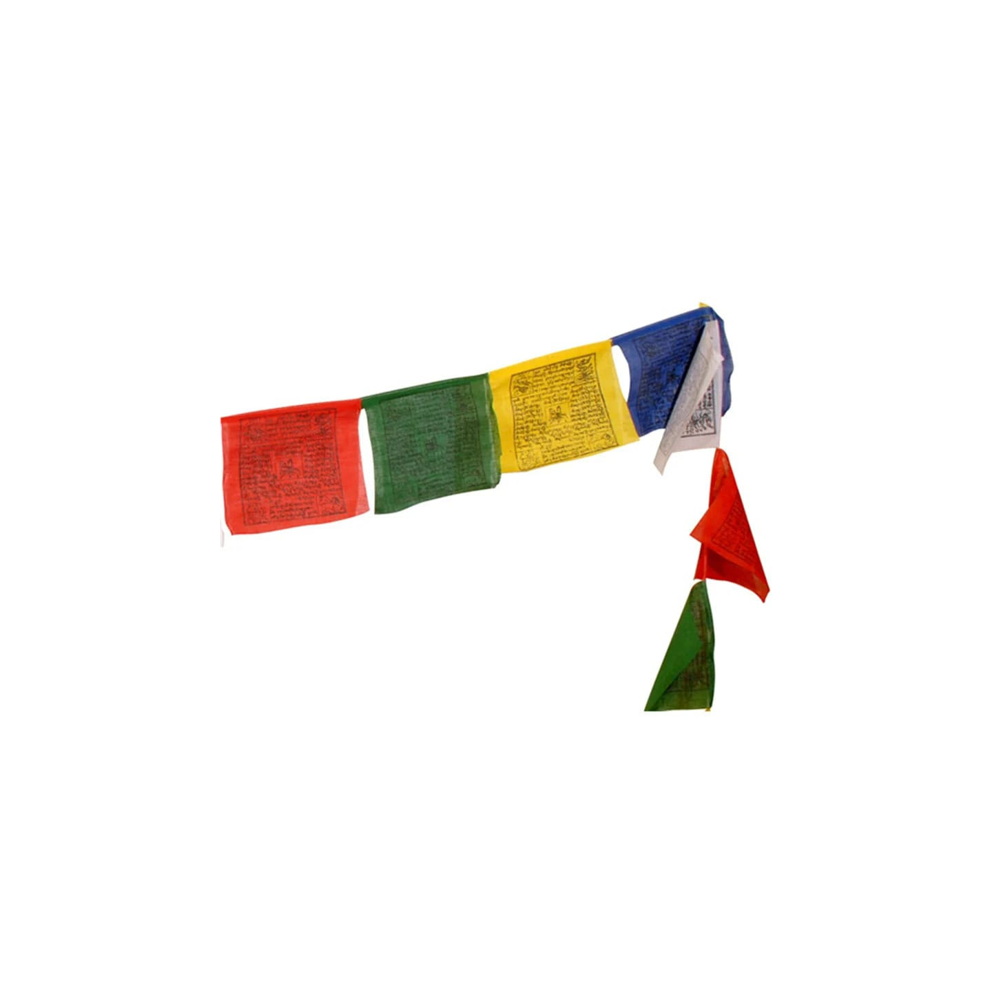 Cordon 10 drapeaux prière tibétains | Pieralune