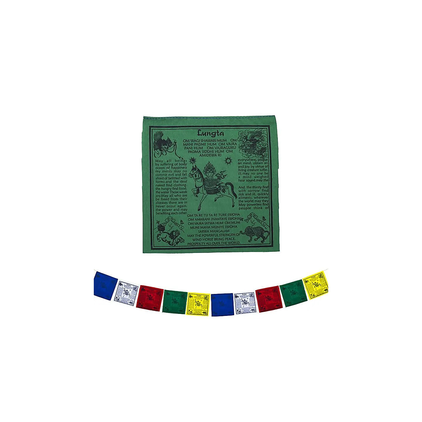 Drapeaux de prière tibétains Lungta | Pieralune