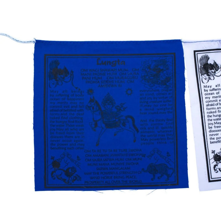 Drapeaux de prière tibétains Lungta | Pieralune