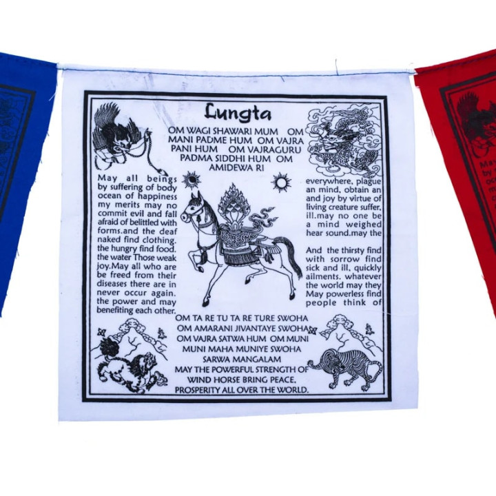 Drapeaux de prière tibétains Lungta | Pieralune