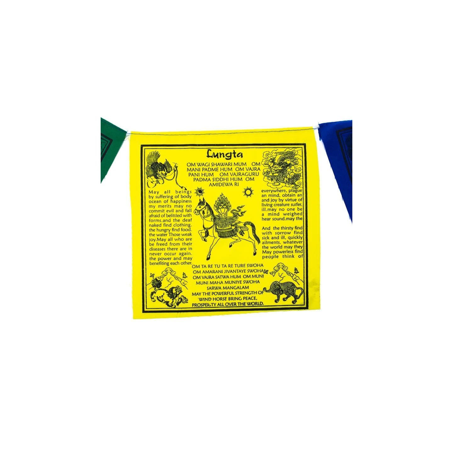 Drapeaux de prière tibétains Lungta | Pieralune