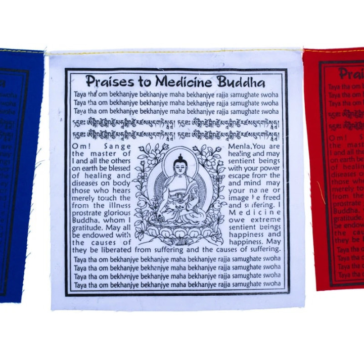 Drapeaux de prière tibétains Bouddha de la Médecine | Pieralune