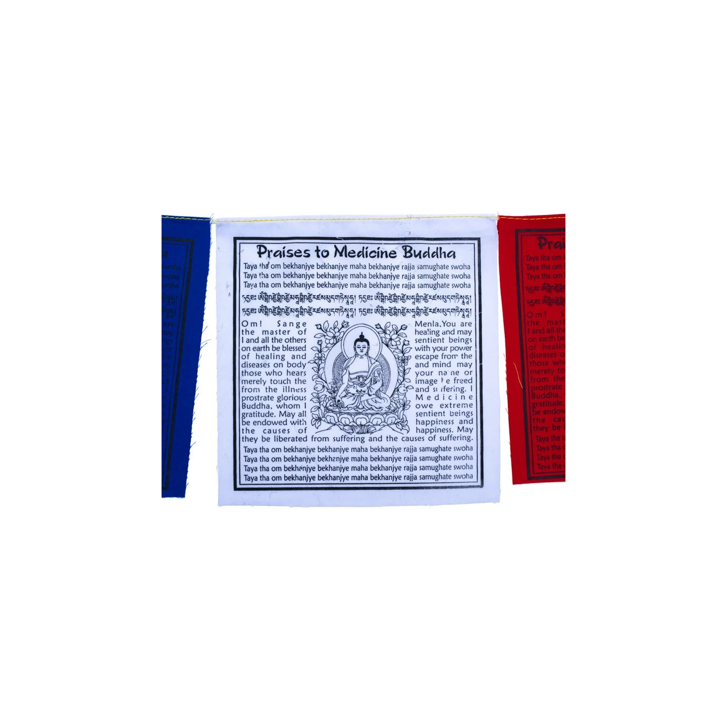 Drapeaux de prière tibétains Bouddha de la Médecine | Pieralune